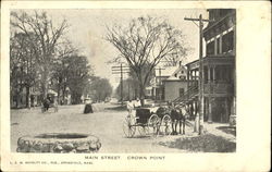 Main Street Crown Point, NY Postcard Postcard