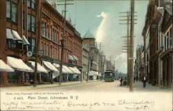 Main Street Johnstown, NY Postcard Postcard