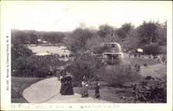 Scene In Central Park Postcard
