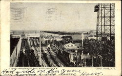 Tilyou's Steeplechase Park Race Course Postcard