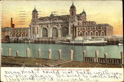 Ellis Island Immigration Depot Postcard