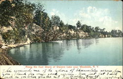Along The East Shore Of Owasco Lake Woodside, NY Postcard Postcard