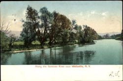 Along The Genesee River Wellsville, NY Postcard Postcard