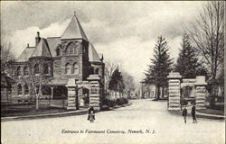 Entrance To Fairmount Cemetery Postcard
