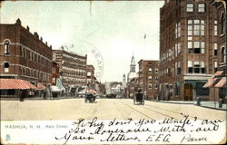Main Street Nashua, NH Postcard Postcard
