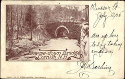 Blow Me Down Bridge Cornish, NH Postcard Postcard