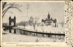 Memorial Arch And Capitol Postcard