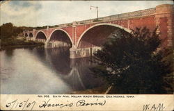 Sixth Ave. Melan Arch Bridge Postcard