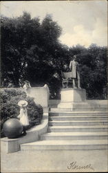 Abraham Lincoln Statue Postcard