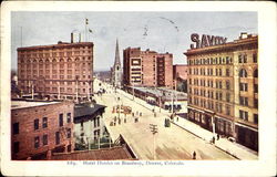 Hotel District On Broadway Postcard