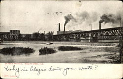 Water Power Rockford, IL Postcard Postcard