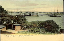 St. John's River And Bridge Postcard