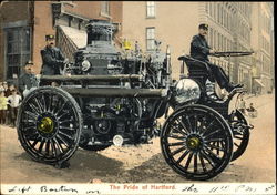 Fire Pump Truck The Pride Of Hartford Postcard