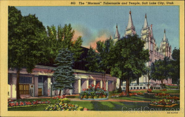 The Mormon Tabernacle And Temple Salt Lake City Utah