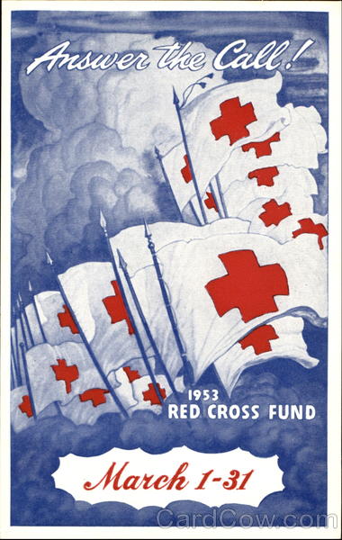 Answer The Call! Red Cross 1953 Advertising