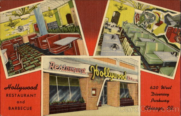 Hollywood Restaurant And Barbecue, 620 Diversey Parkway Chicago Illinois