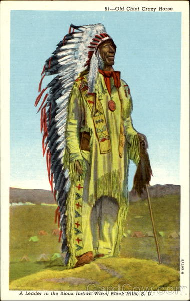 Old Chief Crazy Horse Black Hills South Dakota Native Americana