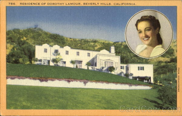 Residence Of Dorothy Lamour Beverly Hills California