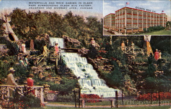 Waterfalls And Rock Garden, 2800 N. Crawford Chicago Illinois