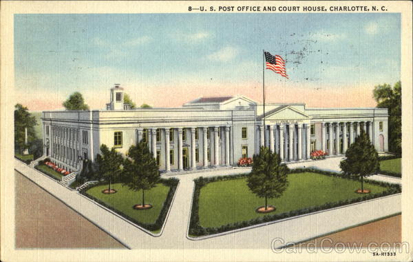 U. S. Post Office And Court House Charlotte North Carolina