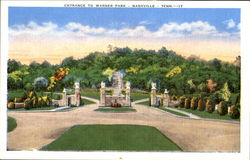 Entrance To Warner Park Nashville, TN Postcard Postcard
