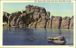 Sylvan Lake, Custer State Park Keystone, SD Postcard Postcard