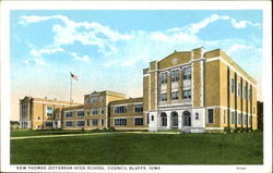 New Thomas Jefferson High School Council Bluffs, IA Postcard Postcard