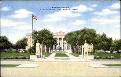 Administration T. C. U. Bldg Postcard
