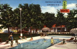 Park Motel, U. S. Hwy 65 - 180 - 285 Carlsbad, NM Postcard Postcard