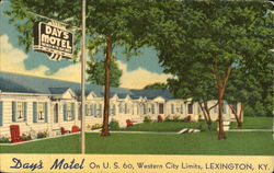 Day's Motel, U. S. 60 Lexington, KY Postcard Postcard