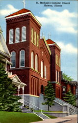 St. Michael's Roman Catholic Church Galena, IL Postcard Postcard