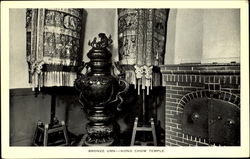 Kong Chow Temple Bronze Urn San Francisco, CA Postcard Postcard