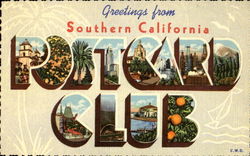 The Southern California Post Card Club Los Angeles, CA Postcard Postcard