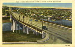 George Washington Memorial Bridge Seattle, WA Postcard Postcard