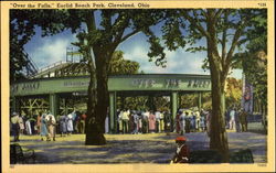 "Over The Falls," Euclid Beach Park Postcard