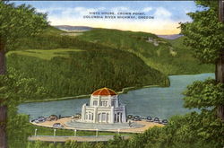 Vista House Crown Point, Columbia River Highway Corbett, OR Postcard Postcard