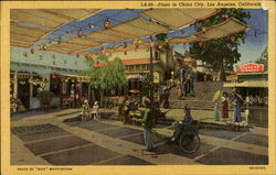 Plaza In China City Los Angeles, CA Postcard Postcard