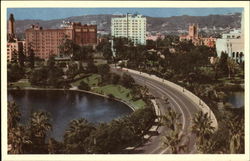 Wilshire Boulevard Los Angeles, CA Postcard Postcard