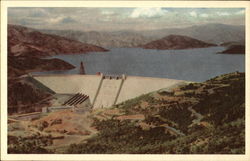 Shasta Dam Redding, CA Postcard Postcard