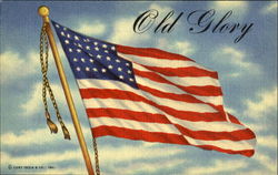 Old Glory Postcard