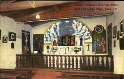 Chapel Ramona's Marriage Place, Old Town Postcard
