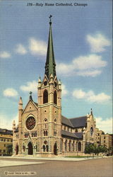 Holy Name Cathedral North State And Superior Streets Postcard
