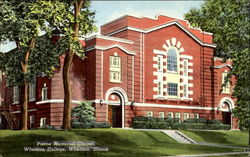 Pierce Memorial Chapel, Wheaton College Illinois Postcard Postcard