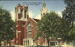 First Baptist Church Postcard