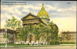 Cathedral Of St. Peter And St. Paul, 18th and Race Sts. Postcard