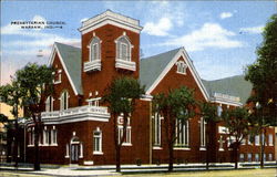 Presbyterian Church Warsaw, IN Postcard Postcard