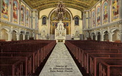 Interior Of St. Edward's Church Palm Beach, FL Postcard Postcard