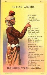 Indian Lament Postcard