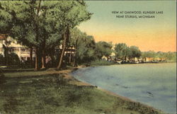 View At Oakwood Klinger Lake Sturgis, MI Postcard Postcard