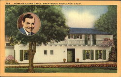 Home Of Clark Gable, Brentwood Highlands Postcard